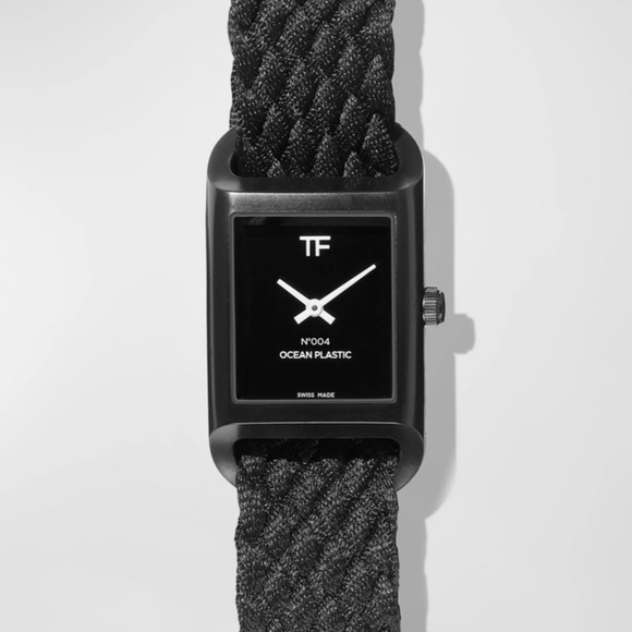 TOM FORD TIMEPIECES "Tom Ford 004" watch is crafted from100% ocean-bound plastic - Picture 2 of 3